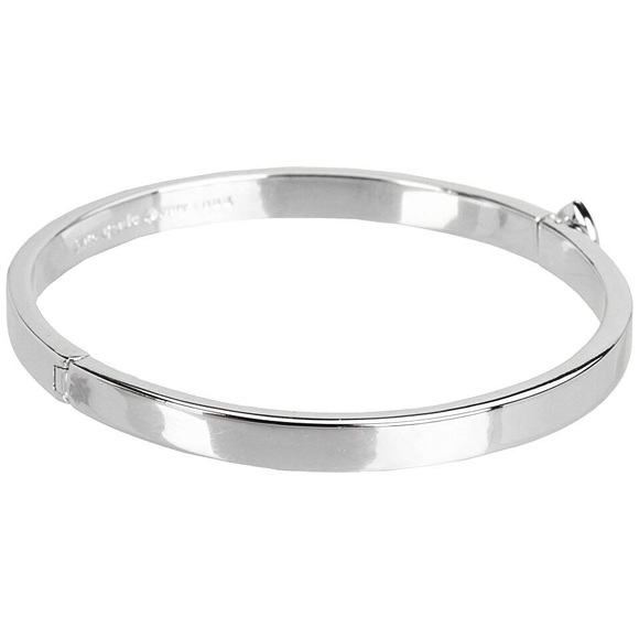 Kate Spade Silver Thin Hinge Bangle Bracelet - Picture 2 of 4